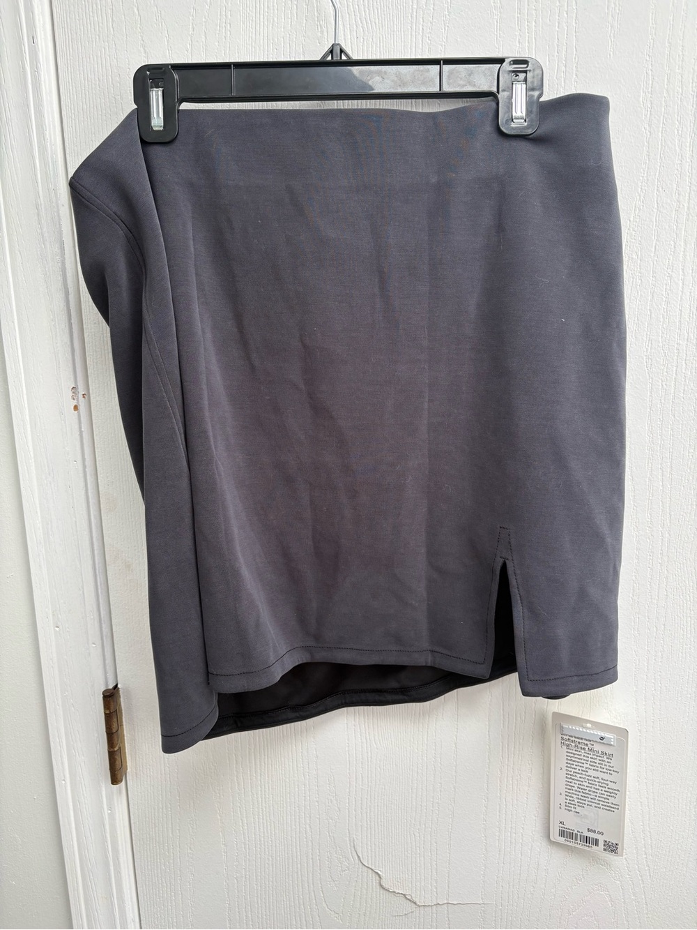 lululemon athletica Dark Gray Pencil Skirt with Side Slit